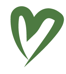 Grünes Herz-Icon – Aus Liebe zum Holz